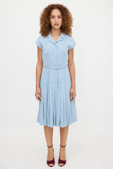 Prada 2012 Pleated Belted Dress