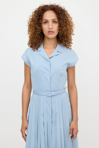 Prada 2012 Pleated Belted Dress