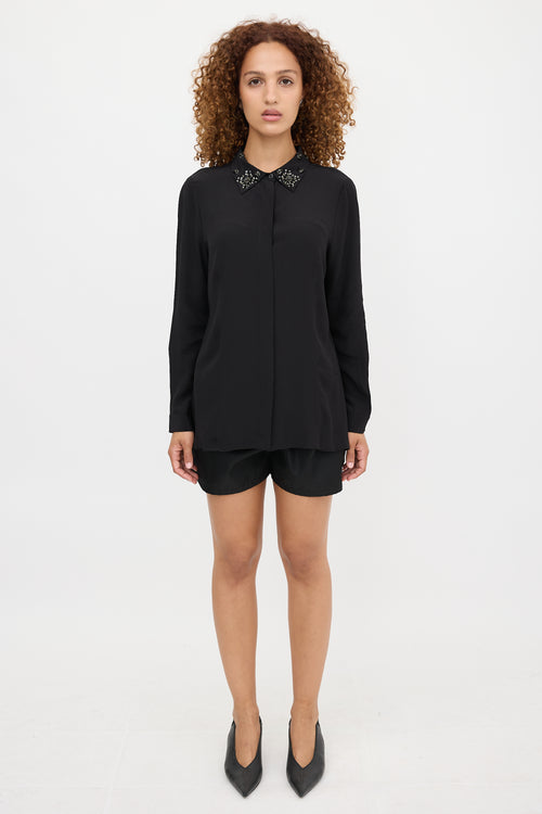 Prada 2012 Silk Embellished Shirt