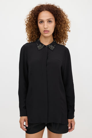 Prada 2012 Silk Embellished Shirt