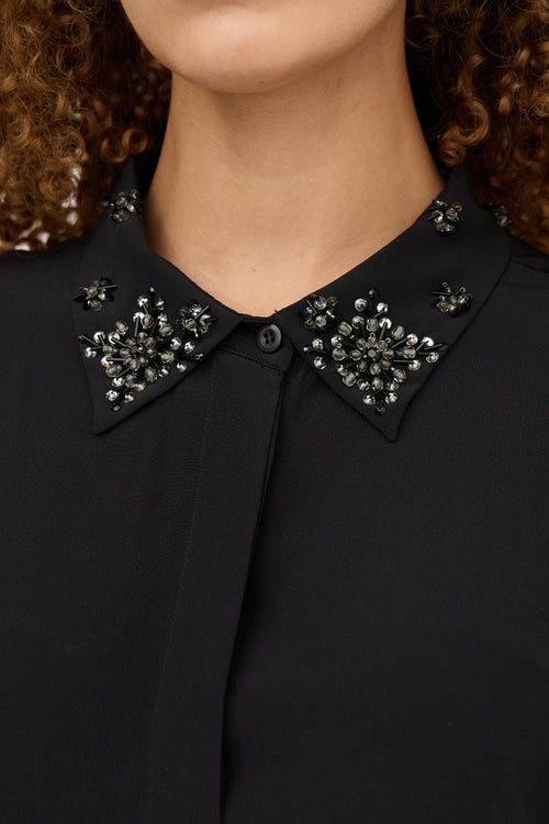 Prada 2012 Silk Embellished Shirt