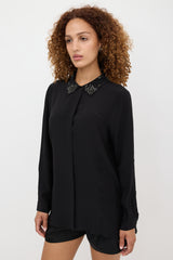 Prada 2012 Silk Embellished Shirt