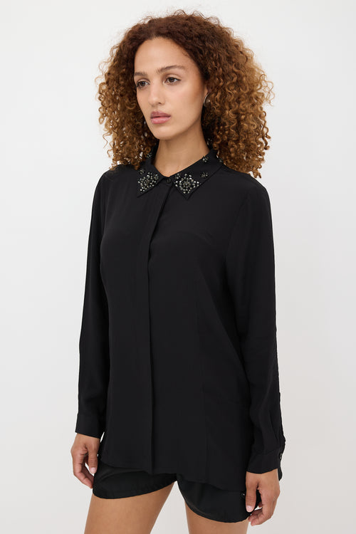 Prada 2012 Silk Embellished Shirt