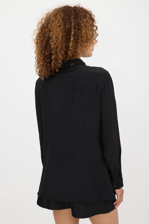 Prada 2012 Silk Embellished Shirt