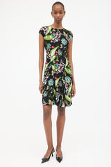 Prada 2013 Crepe Floral Dress