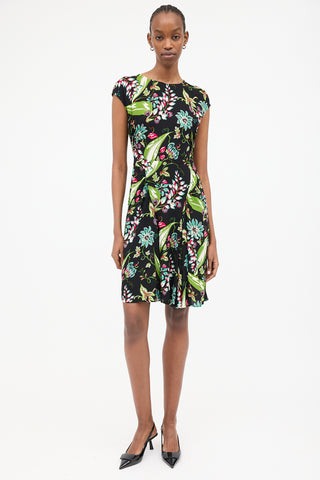 Prada 2013 Crepe Floral Dress