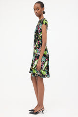 Prada 2013 Crepe Floral Dress