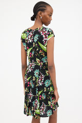 Prada 2013 Crepe Floral Dress