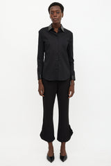 Prada 2013 Leather Trim Shirt