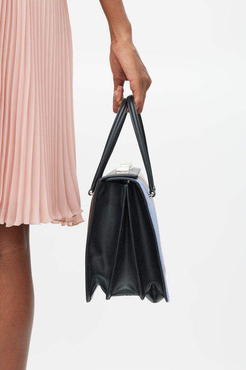 Prada 2019 Black & Multicolour Saffiano Girl Print Bag