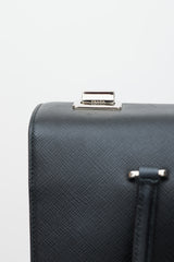 Prada 2021 Black & Multicolour Saffiano Girl Print Bag