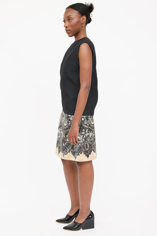 Prada 2014 Nylon Pleated Top