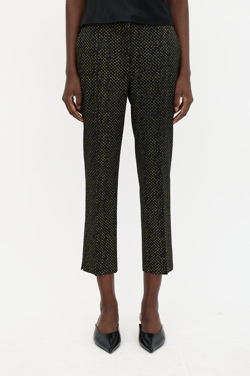 Prada 2015 Printed Cropped Trouser