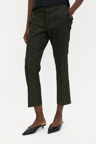 Prada 2015 Printed Cropped Trouser