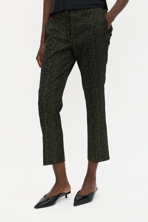 Prada 2015 Printed Cropped Trouser