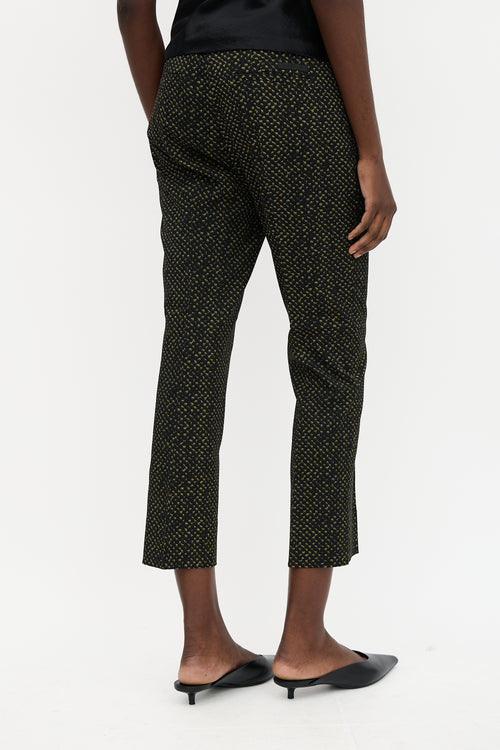 Prada 2015 Printed Cropped Trouser
