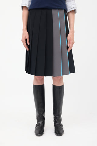 Prada 2015 Pleated Skirt