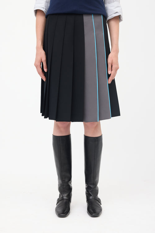 Prada 2015 Pleated Skirt