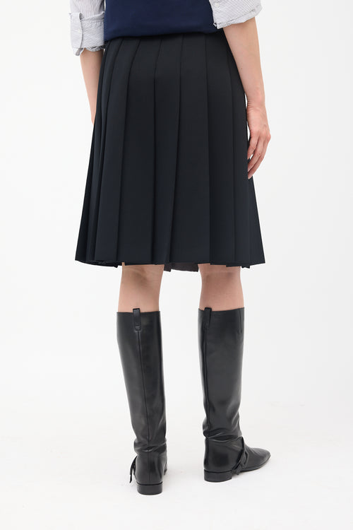 Prada 2015 Pleated Skirt