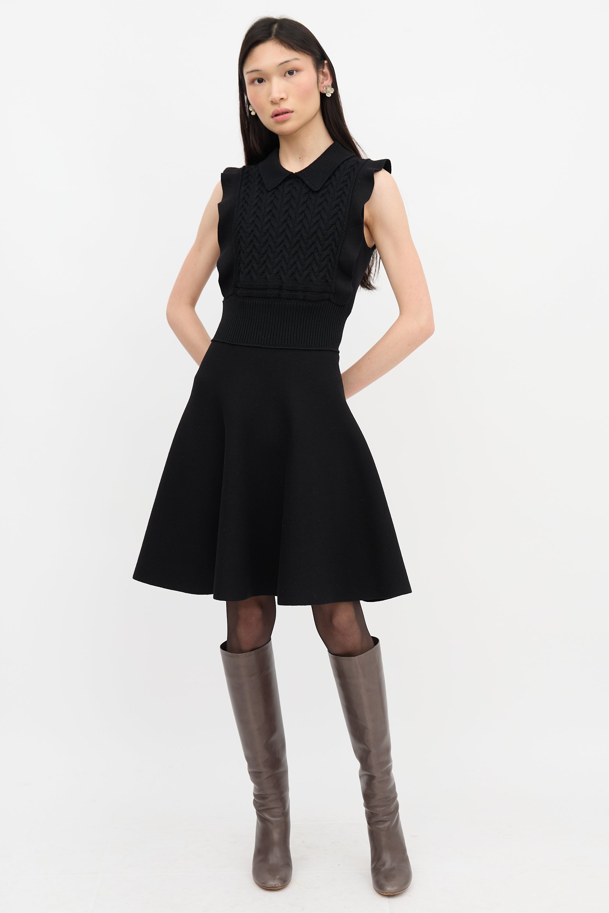 Prada // 2016 Knit A-Line Dress VSP Consignment Prada // 2016 Knit A-Line Dress VSP Consignment