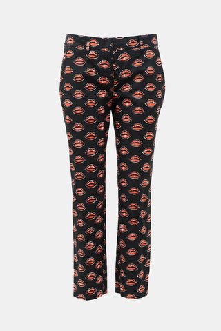 Prada 2016 Lip Printed Trouser