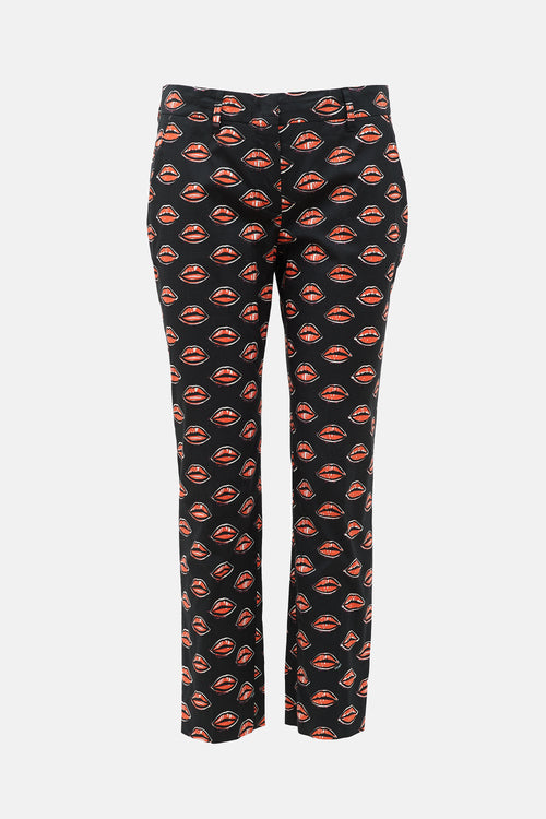 Prada 2016 Lip Printed Trouser
