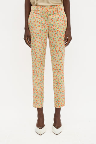 Prada 2016 Wool Floral Trouser