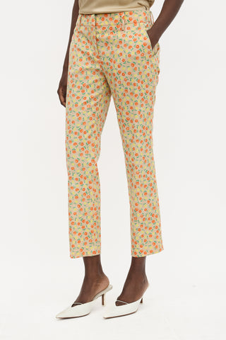 Prada 2016 Wool Floral Trouser