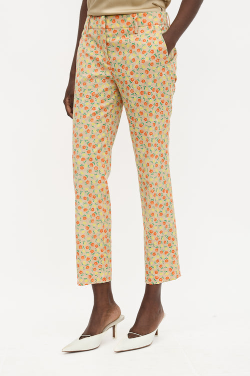 Prada 2016 Wool Floral Trouser