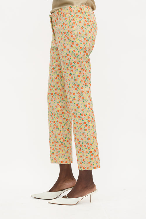 Prada 2016 Wool Floral Trouser