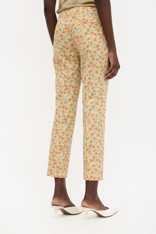 Prada 2016 Wool Floral Trouser