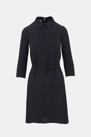 Prada 2016 Belted Mini Dress