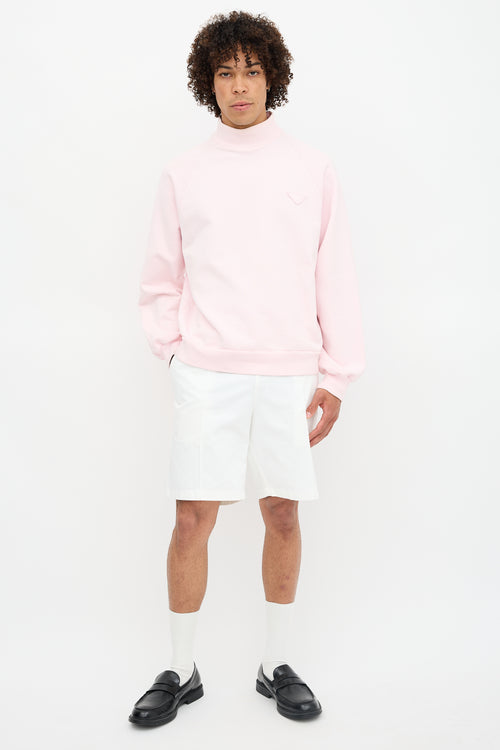 Prada 2019 Logo High Neck Sweatshirt