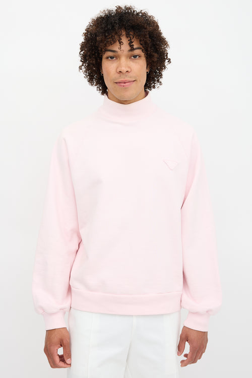 Prada 2019 Logo High Neck Sweatshirt