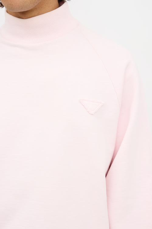 Prada 2019 Logo High Neck Sweatshirt