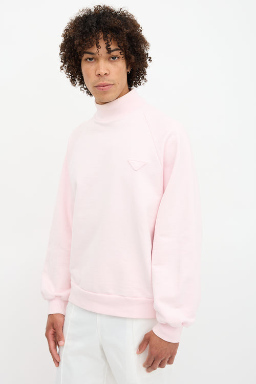 Prada 2019 Logo High Neck Sweatshirt