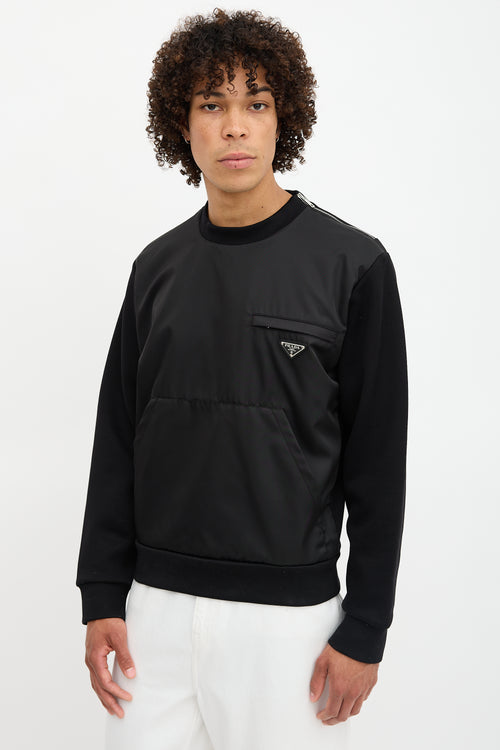 Prada 2019 Nylon & Jersey Sweatshirt