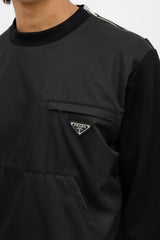 Prada 2019 Nylon & Jersey Sweatshirt