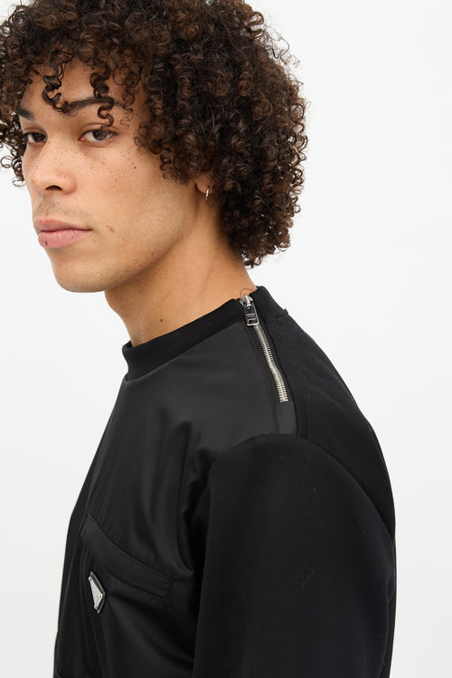 Prada 2019 Nylon & Jersey Sweatshirt