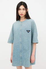 Prada 2021 Denim Short Sleeve Dress