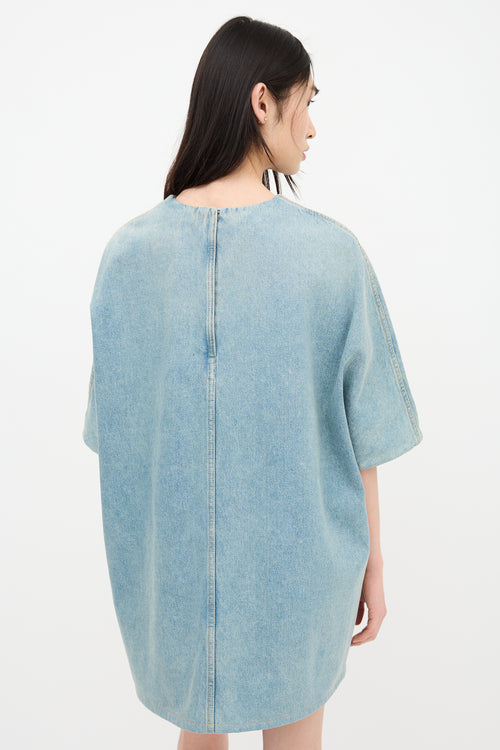 Prada 2021 Denim Short Sleeve Dress