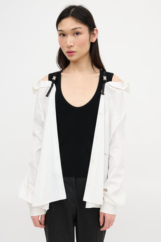 Prada 2021 Logo Strap Shirt