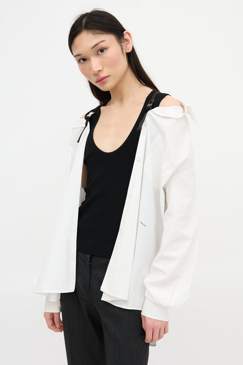 Prada 2021 Logo Strap Shirt