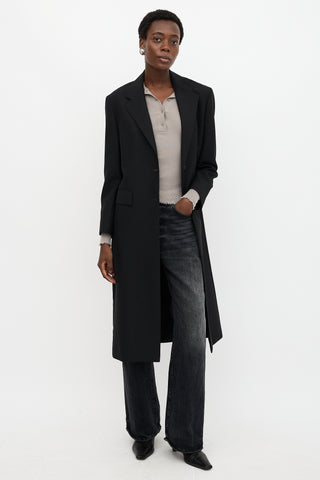 Prada 2021 Wool Triangle Coat