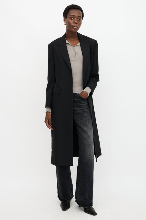 Prada 2021 Wool Triangle Coat