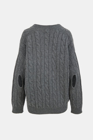 Prada 2022 Cashmere Cutout Cardigan