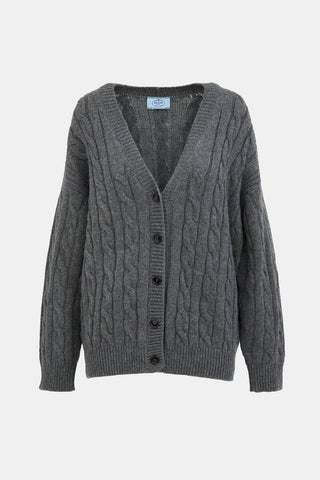 Prada 2022 Cashmere Cutout Cardigan