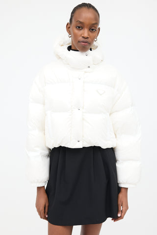 Prada 2022 Down & Nylon Convertible Puffer Jacket
