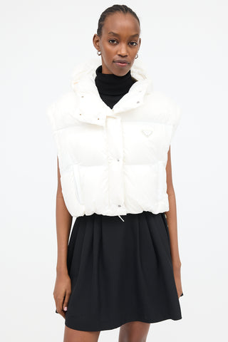 Prada 2022 Down & Nylon Convertible Puffer Jacket