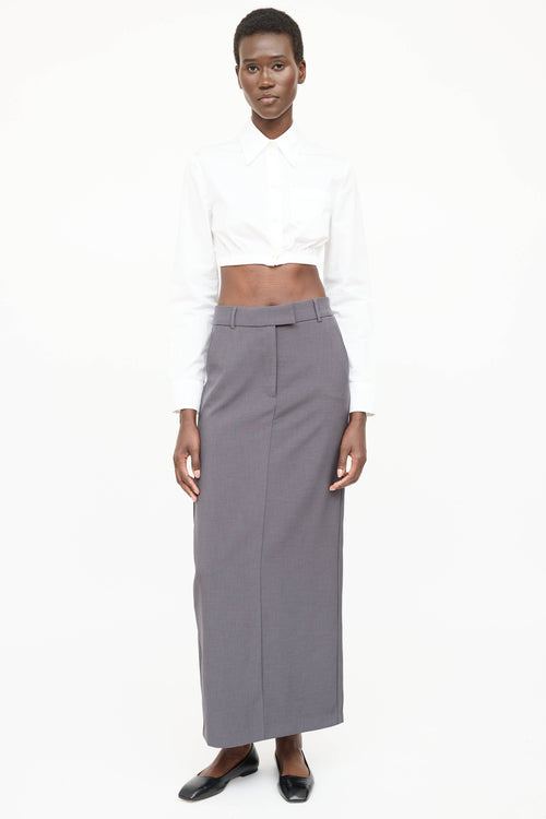 Prada 2023 Cropped Logo Shirt